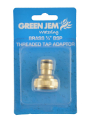 Green Jem 3/4" Brass Tap connector